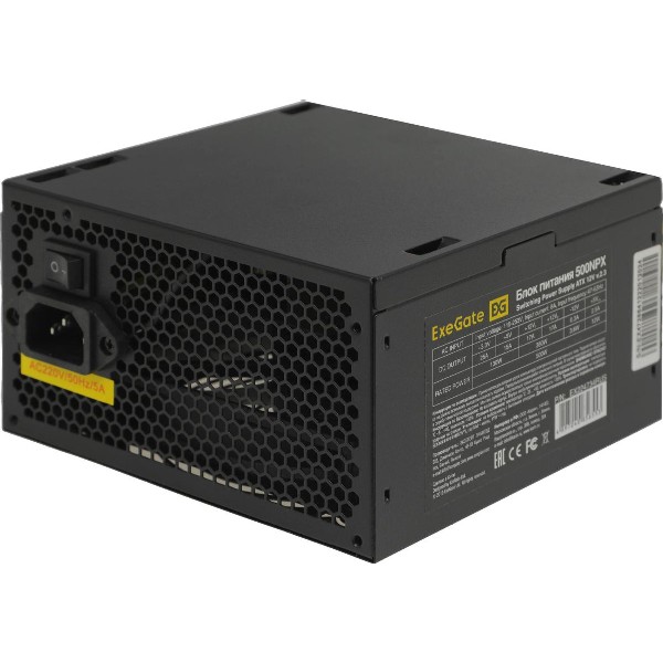 Блок питания Exegate 500NPX 500 Вт, , черный, [ex224734rus]
