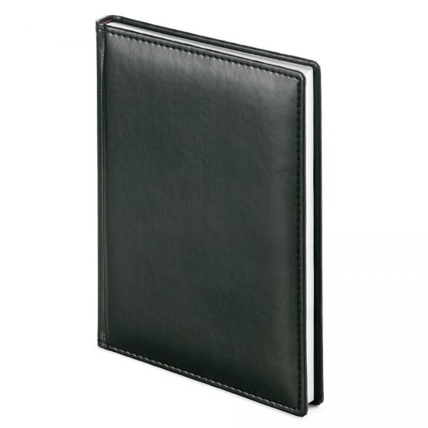 Ежедневник Альт VELVET A5 145х205мм датир. искусст. кожа 168л книжный переплет 2022 черный