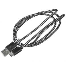 Кабель Buro Braided BHP RET TYPEC1 USB (m)-USB Type-C черный 1м
