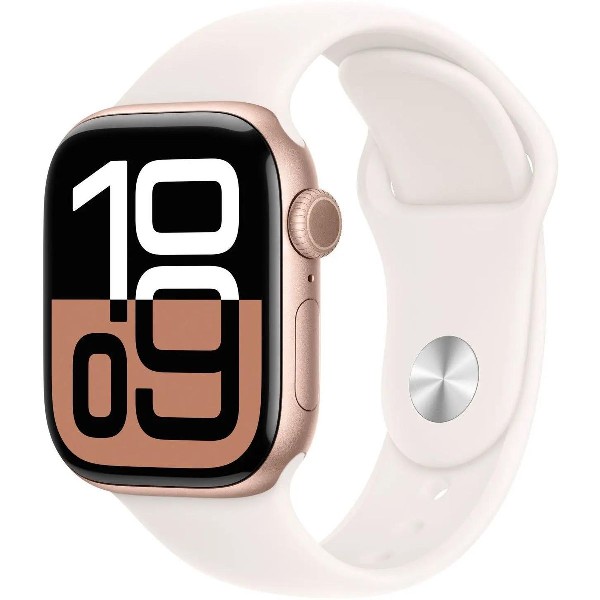 Умные часы Apple Watch Series 10 A2997 2024 42 мм розовое золото/белый [mwwj3lw/a]